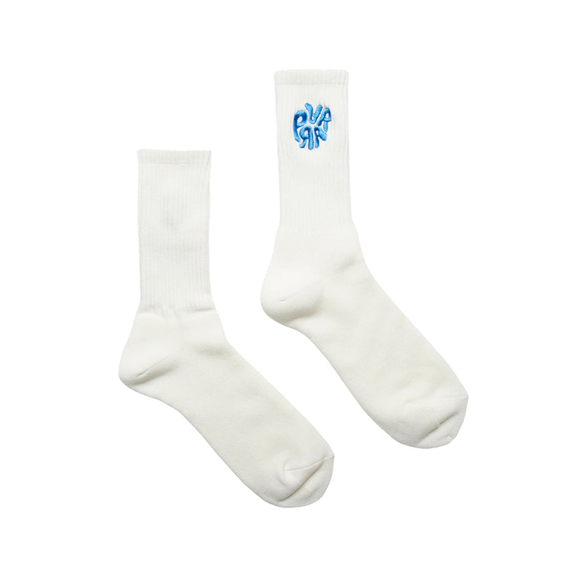 by parra 50151 1976 logo crew socks blue