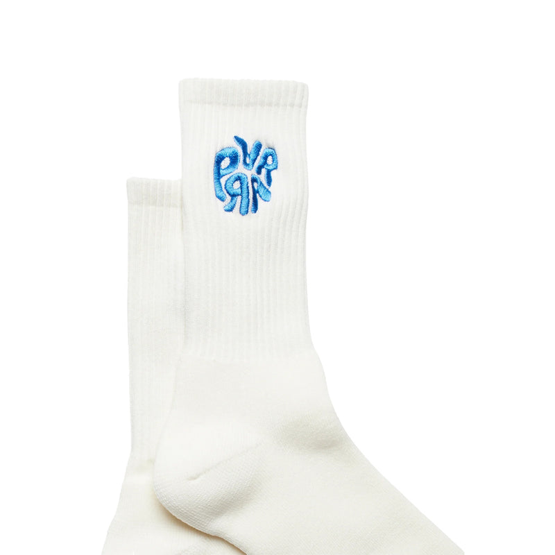 by parra 50151 1976 logo crew socks blue