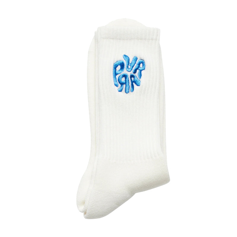 by parra 50151 1976 logo crew socks blue