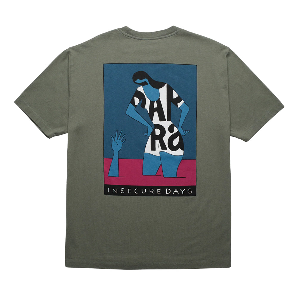 by parra 50201 insecure days t shirt greyish green