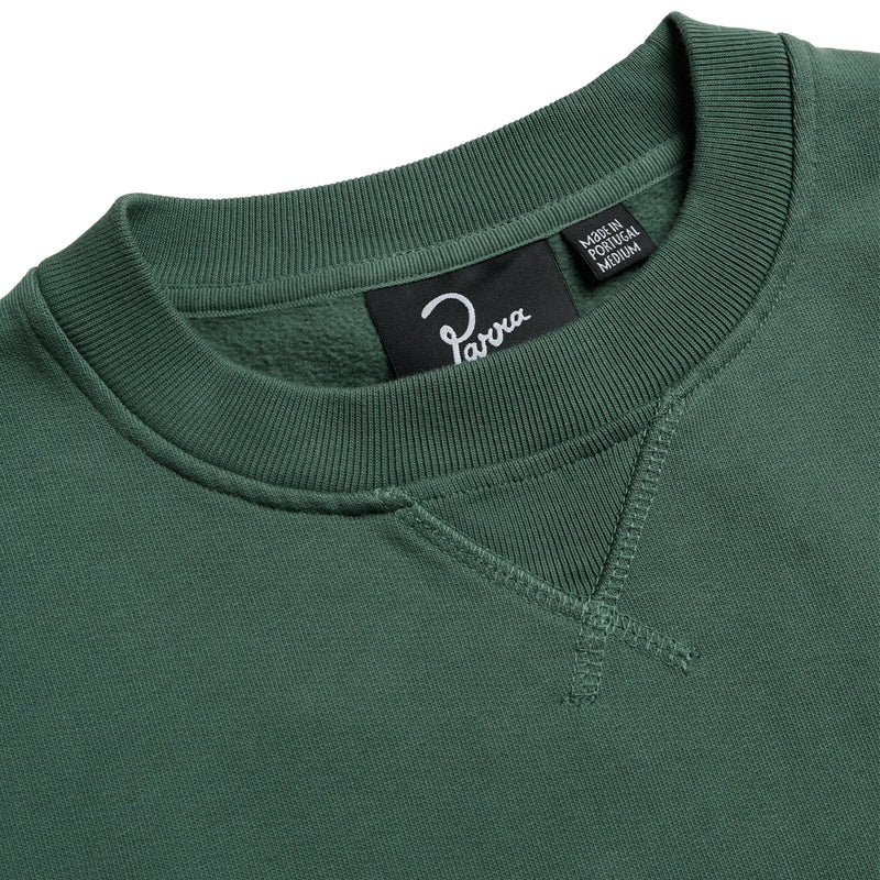 by parra 50216 snaked by a horse crew neck sweatshirt pine green