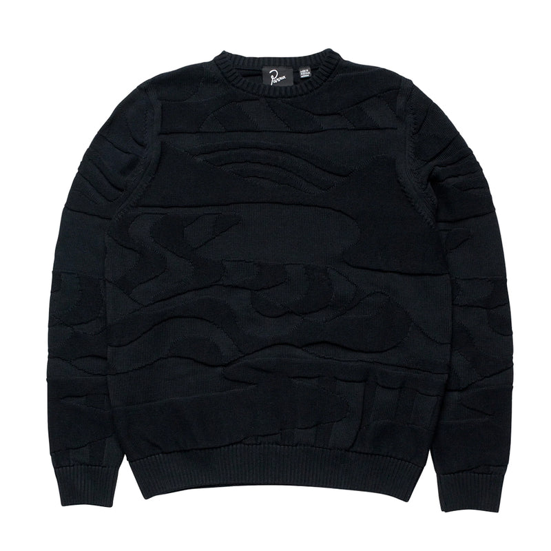 by parra 50231 landscaped knitted pullover navy blue