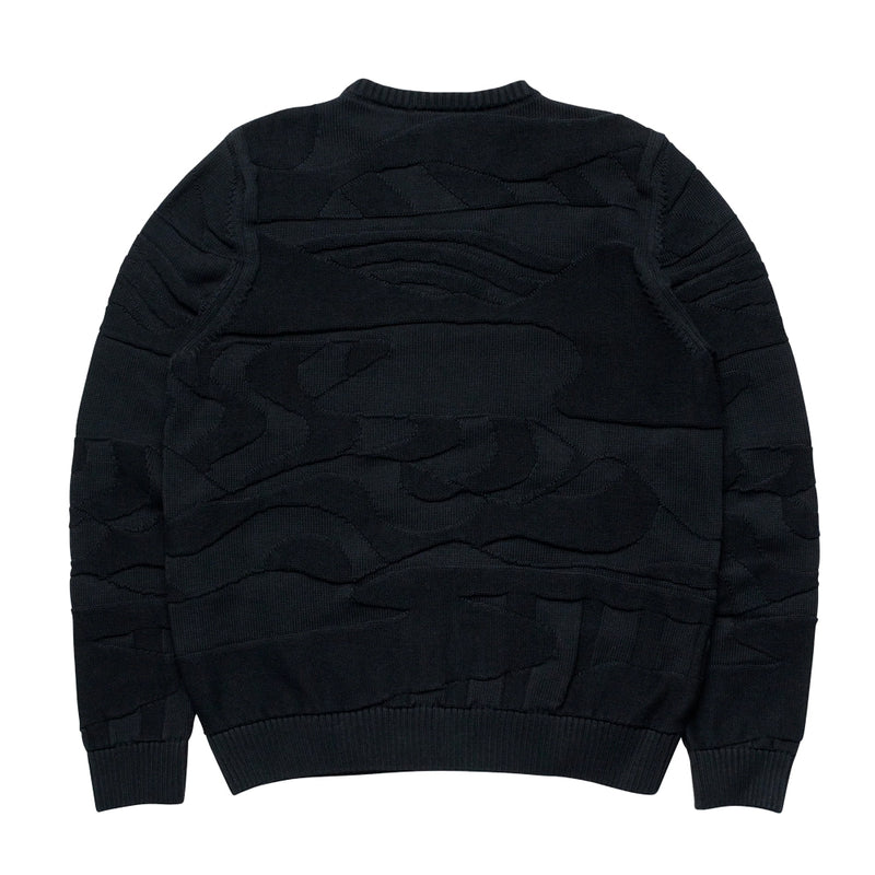 by parra 50231 landscaped knitted pullover navy blue