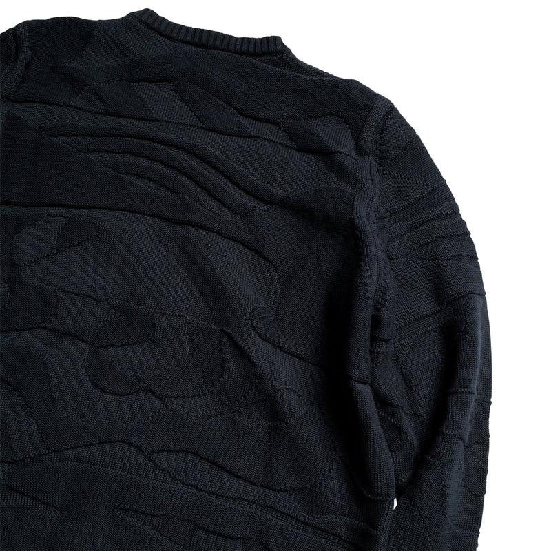 by parra 50231 landscaped knitted pullover navy blue