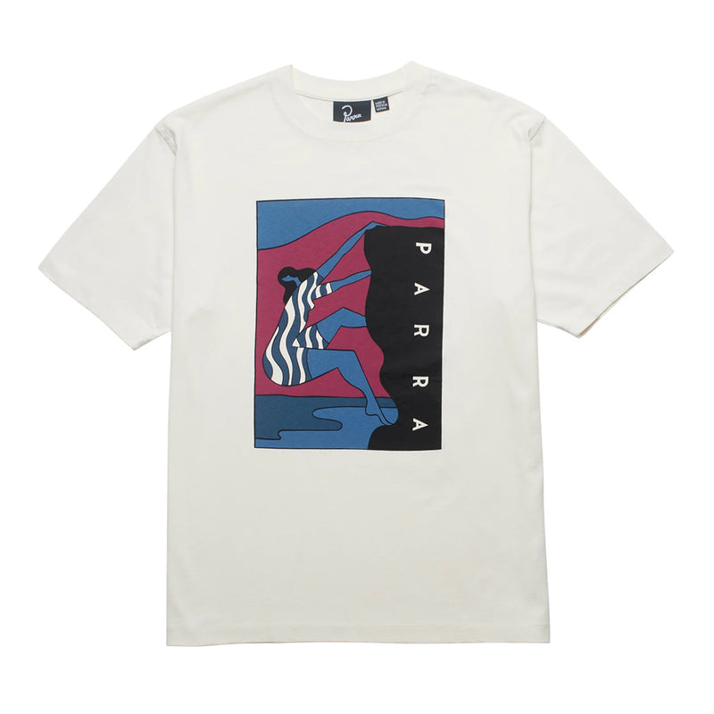 by parra 50410 climb away t shirt off white