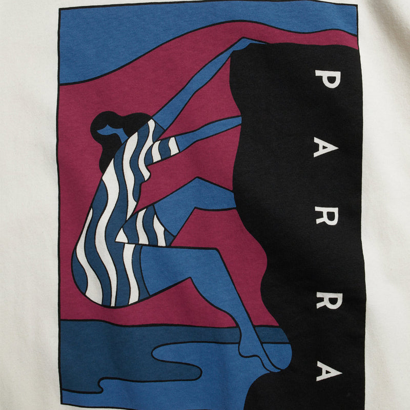 by parra 50410 climb away t shirt off white
