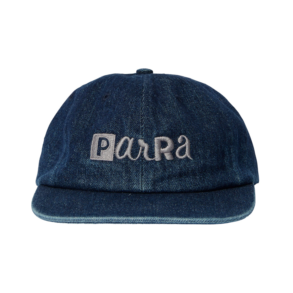 by parra 50460 blocked logo 6 panel hat blue