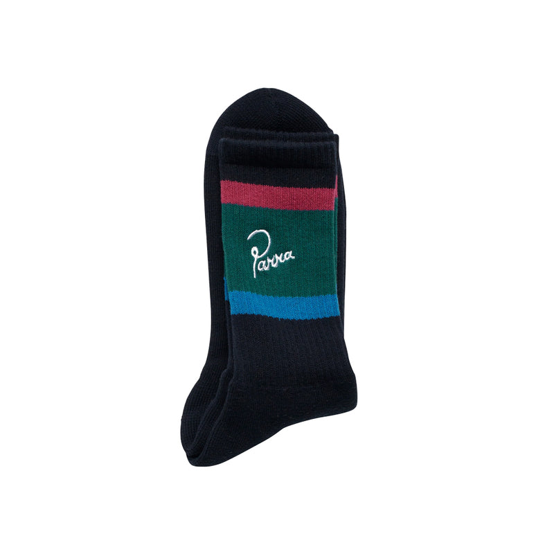 by parra 50470 script logo crew socks dark blue