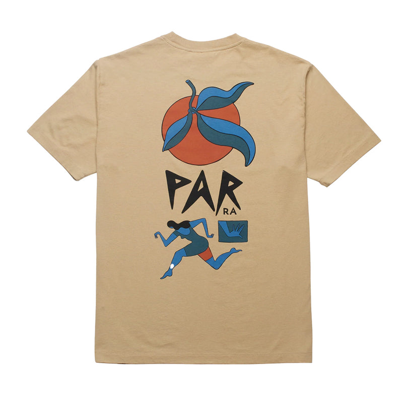 by parra 50505 evil orange t shirt beige