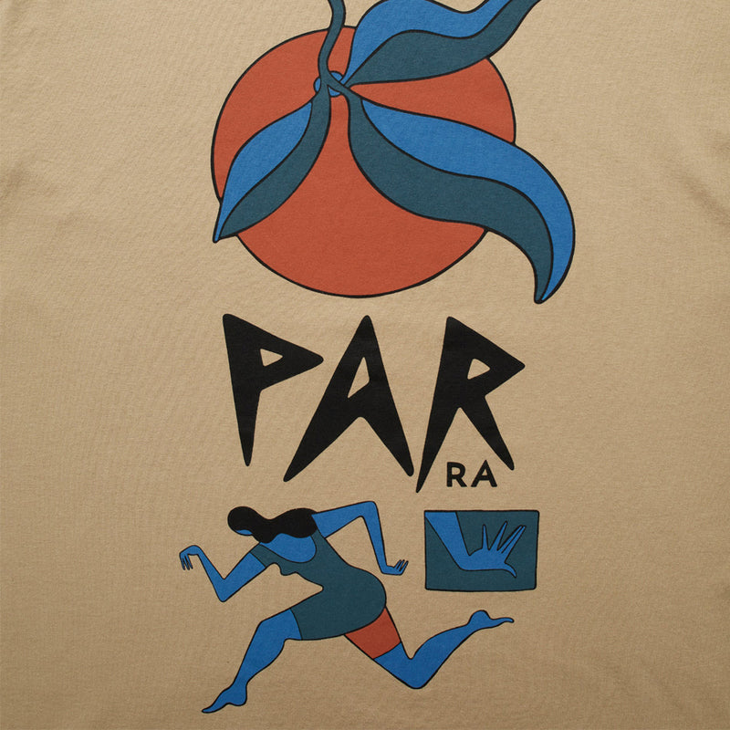 by parra 50505 evil orange t shirt beige