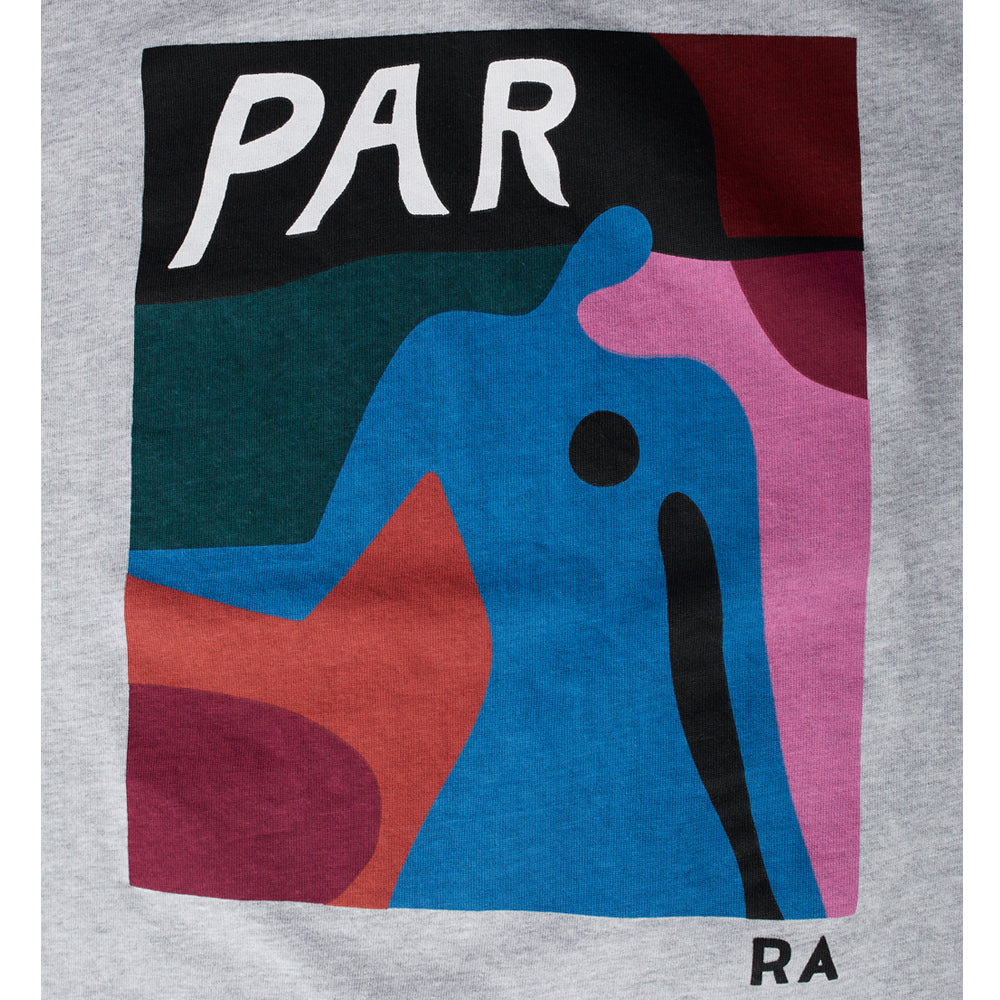 by parra 51100 ghost caves t shirt heather grey