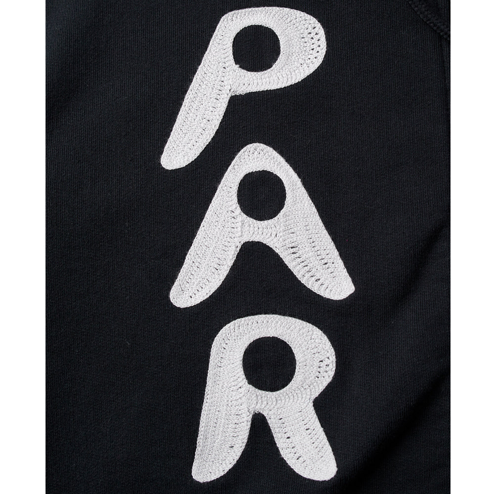 by parra 51141 zipped pigeon zip hooded sweatshirt black