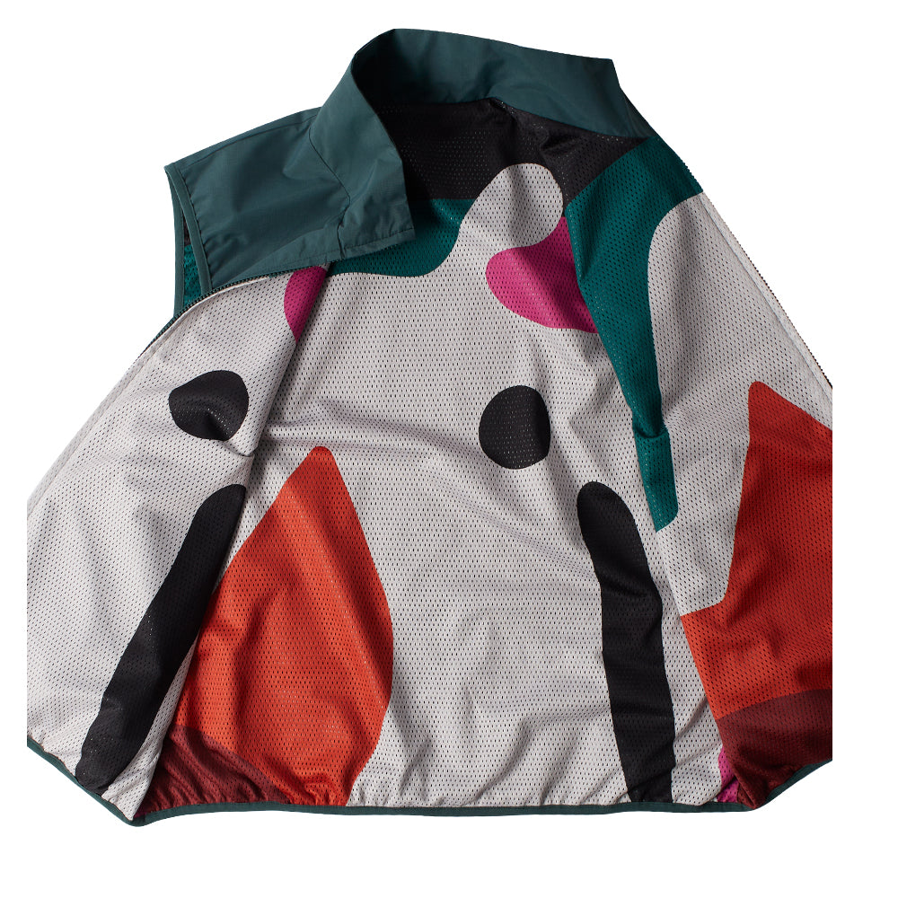 by parra 51166 ghost cave reversible vest green