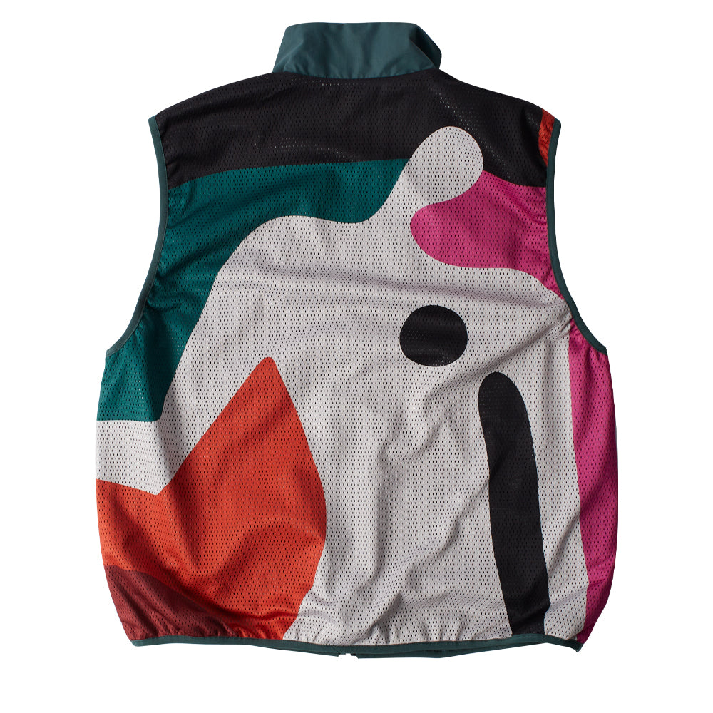 by parra 51166 ghost cave reversible vest green