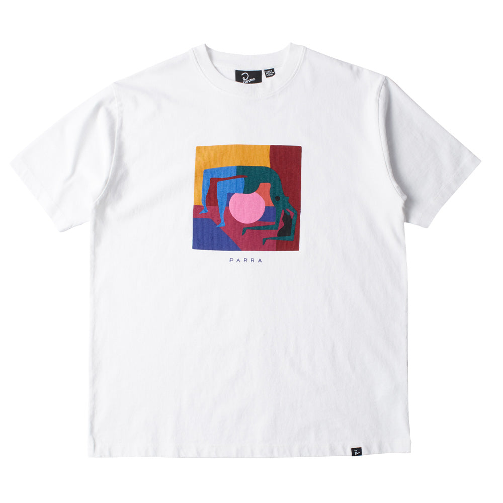 by parra 51208 yoga balled t shirt white