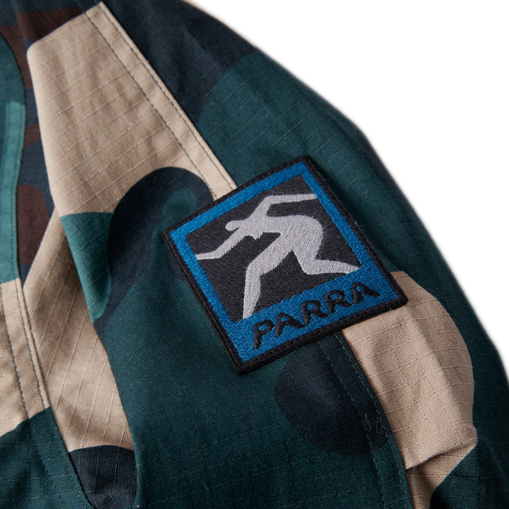 by parra 51240 distorted camo jacket green