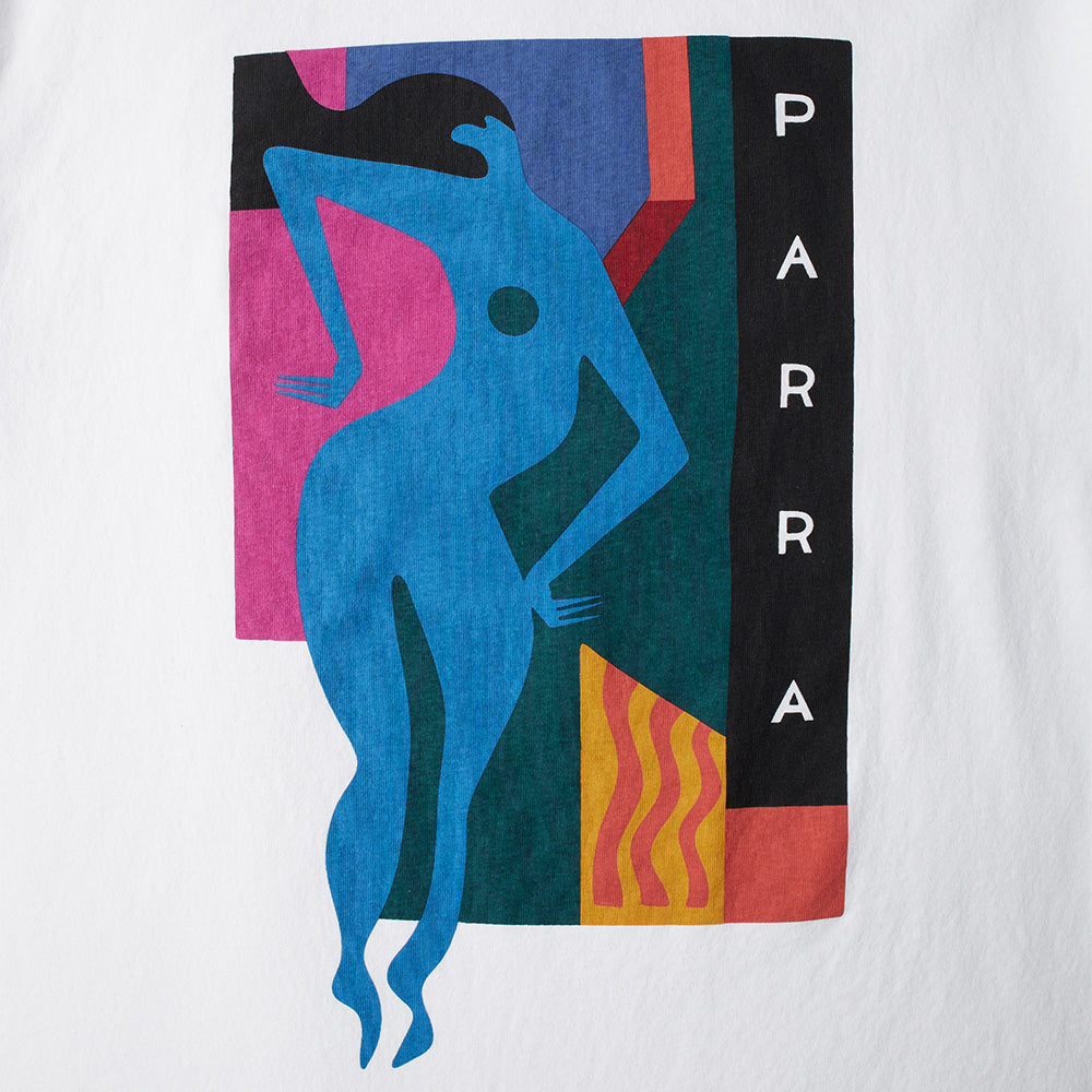 by parra 51300 beached and blank t shirt white