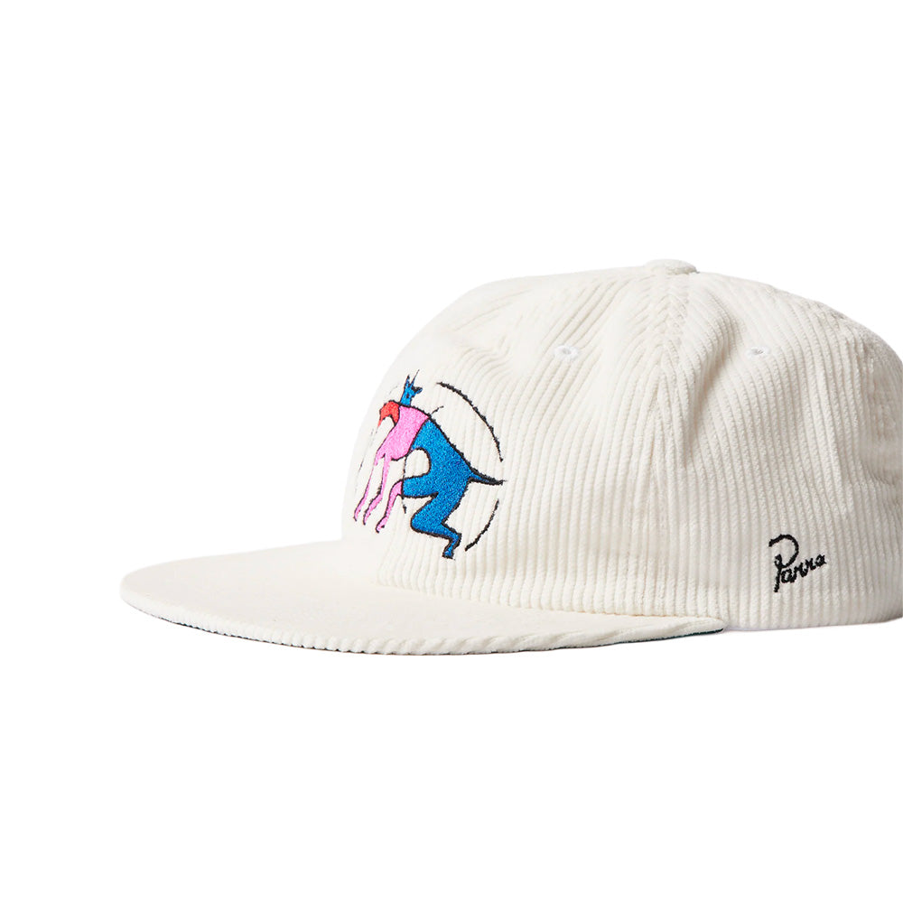 by parra 54186 the zoomies 6 panel hat white