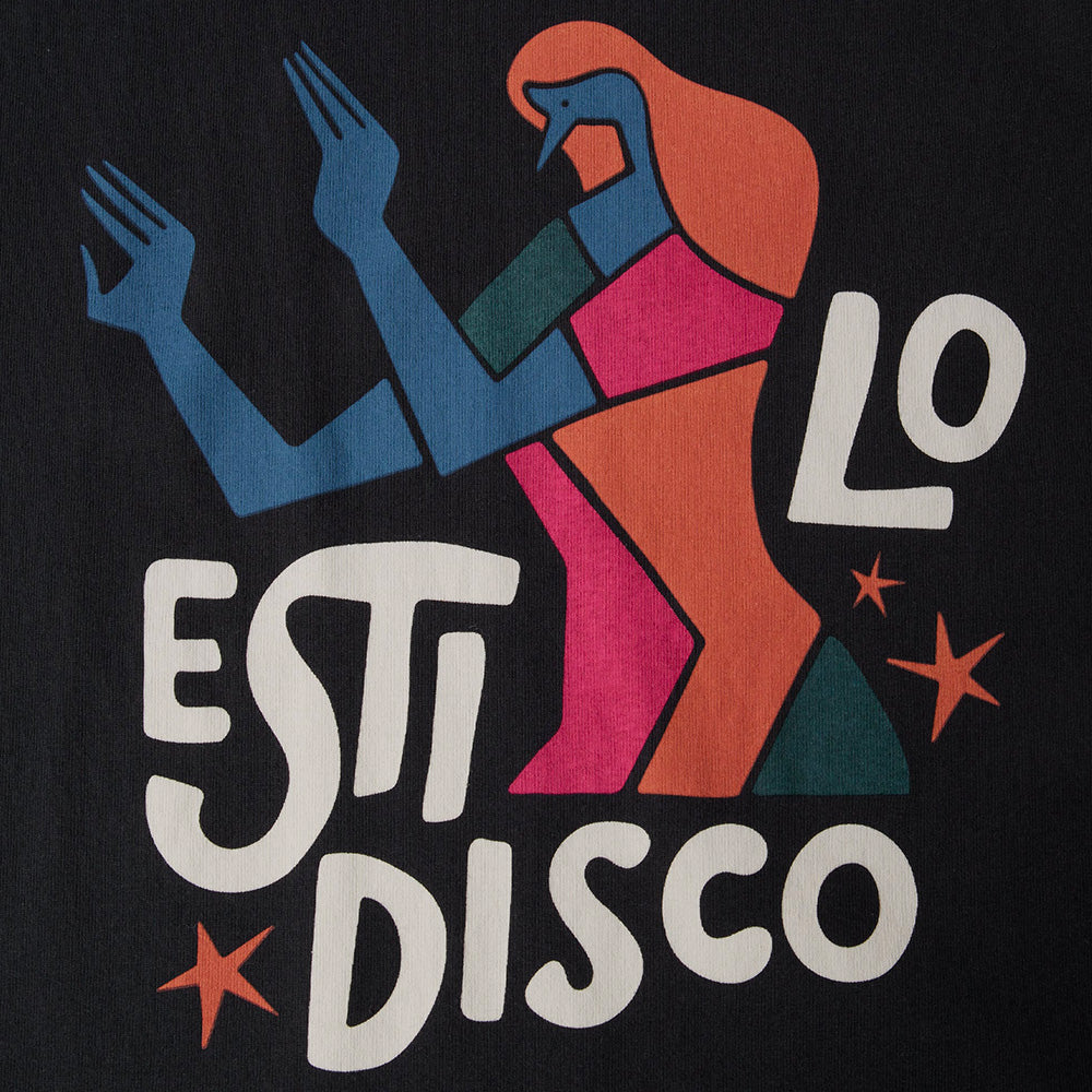by parra 54210 el stilo disco t shirt black