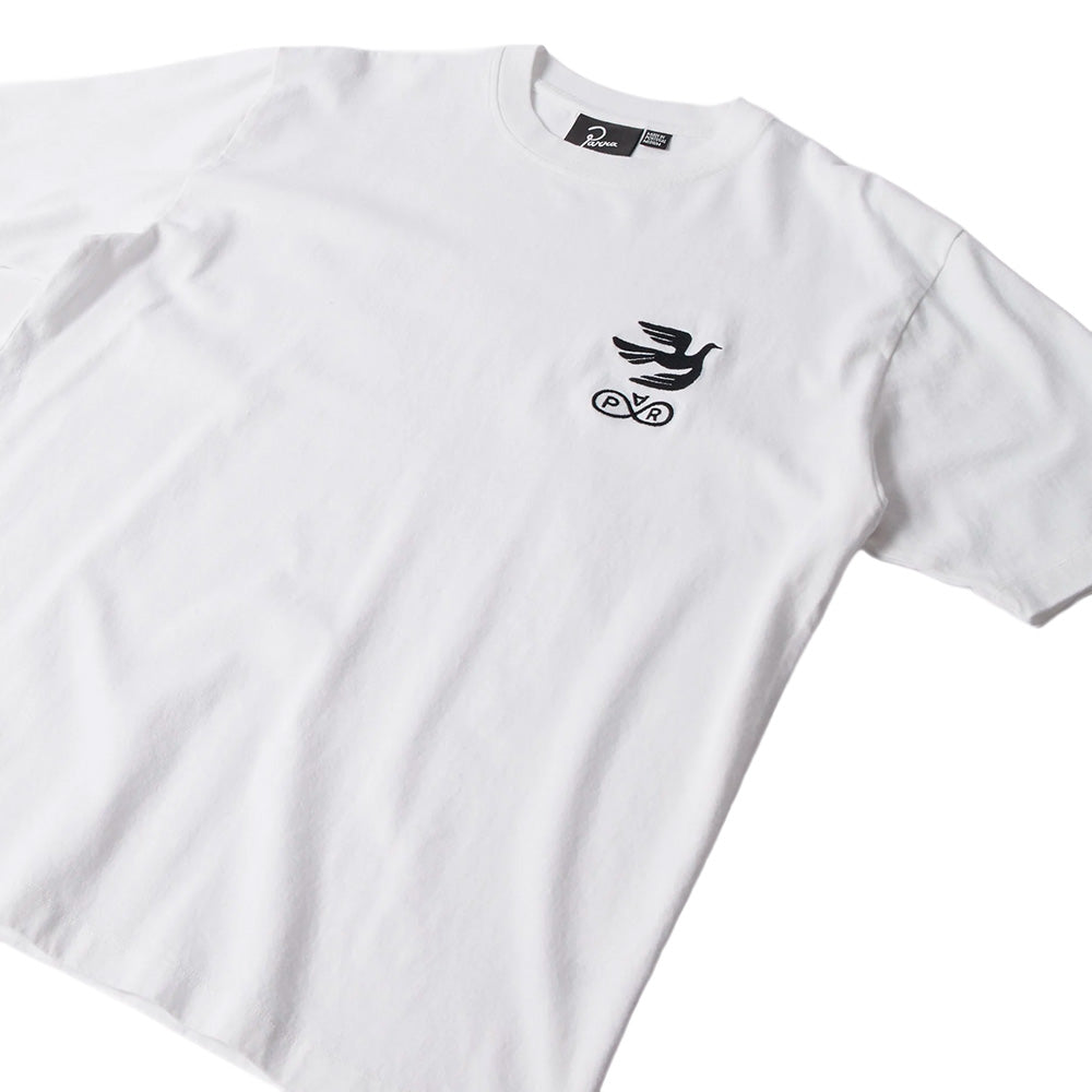 by parra 54215 infinite bird logo t shirt white