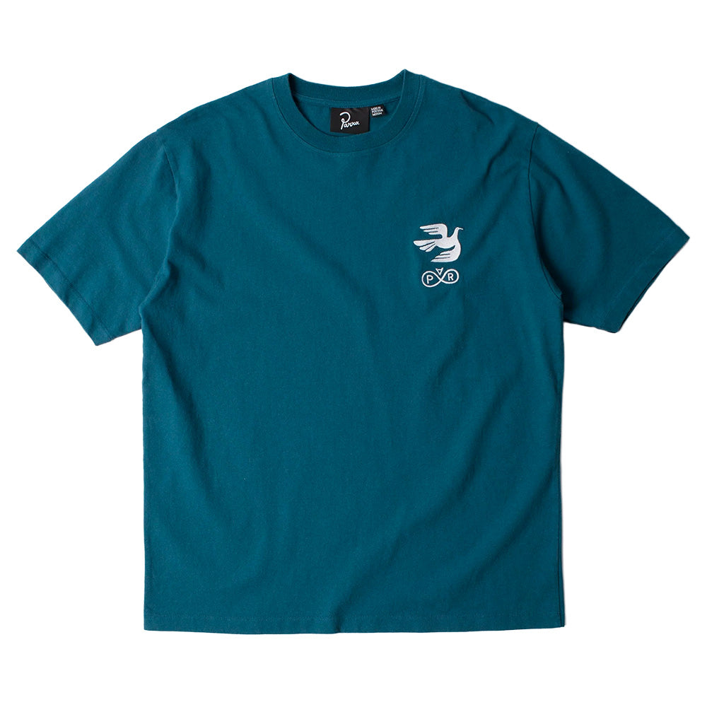 by parra 54216 infinite bird logo t shirt blue