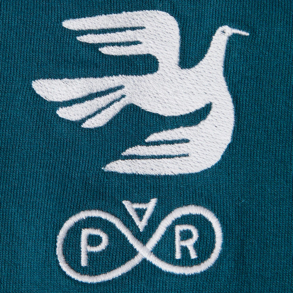 by parra 54216 infinite bird logo t shirt blue