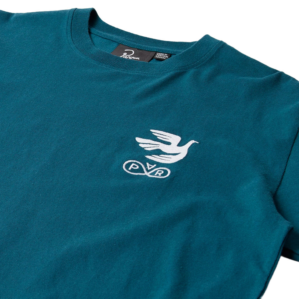 by parra 54216 infinite bird logo t shirt blue