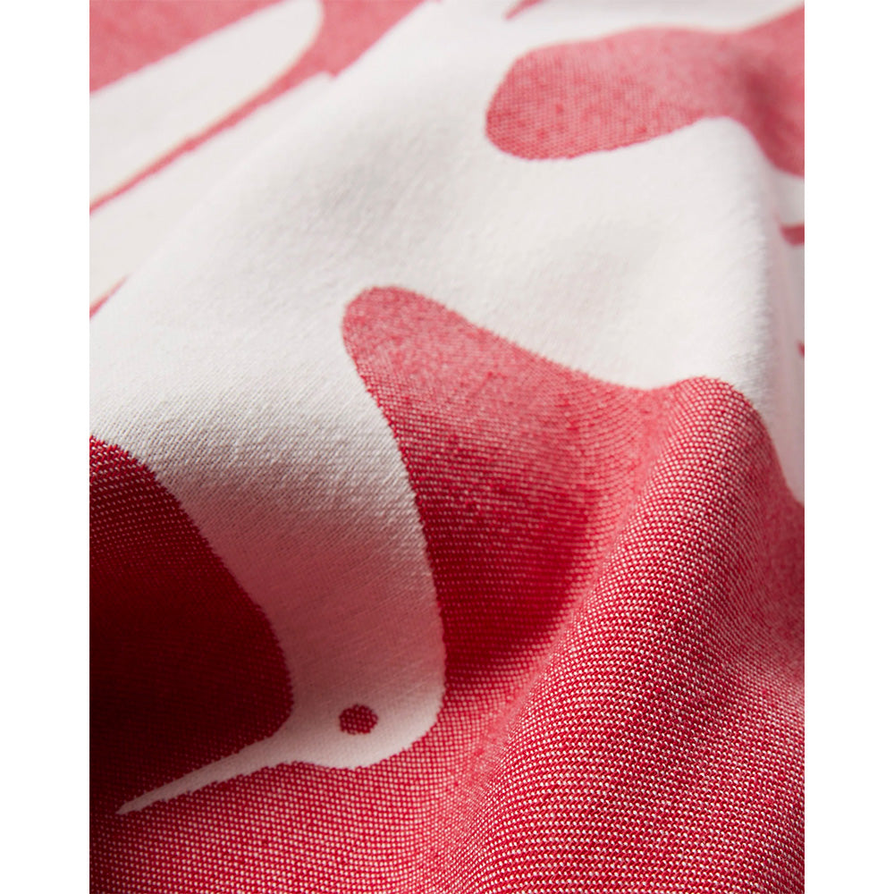 by parra 54275 infinite kitchen bird towel set red