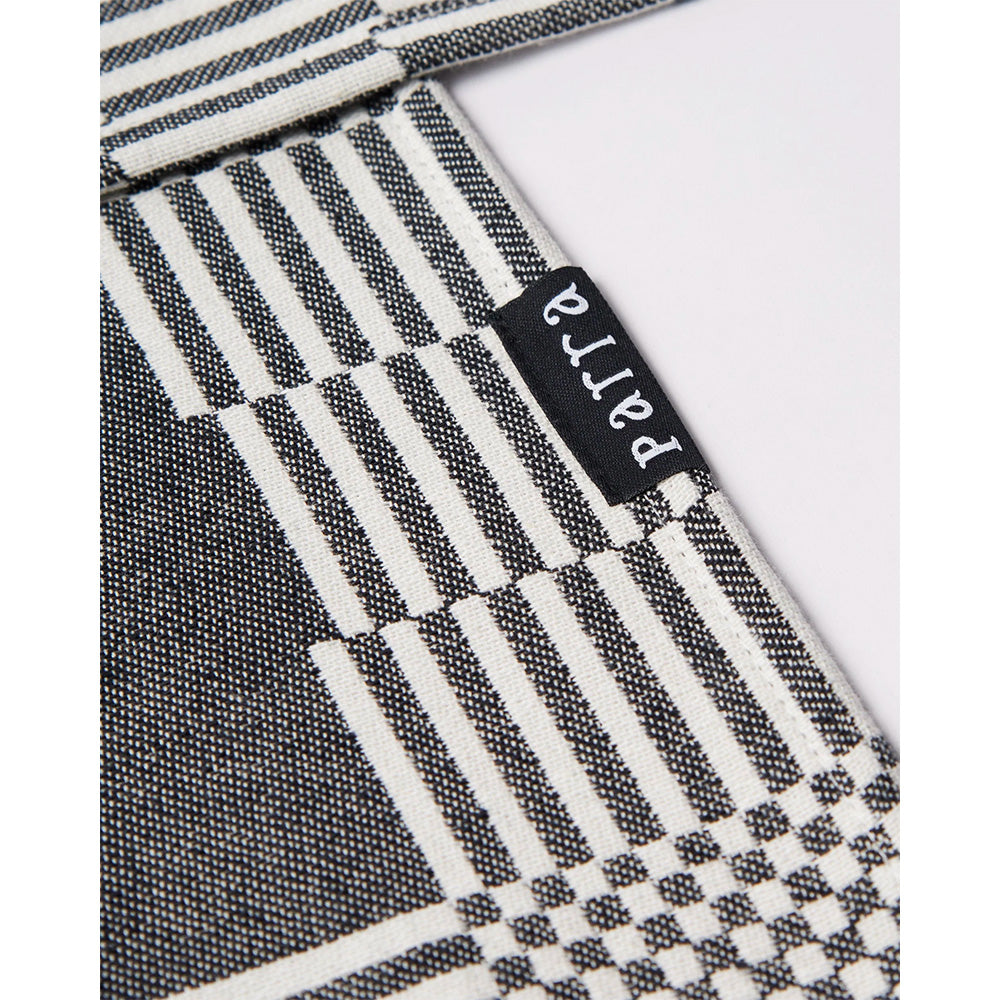 by parra 54276 infinite kitchen bird towel set black