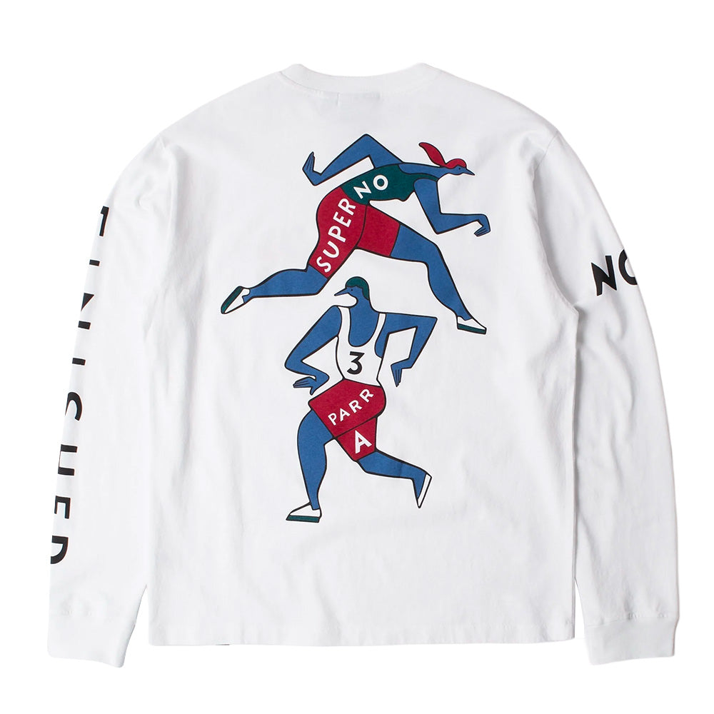by parra 54315 not finished ls t shirt white