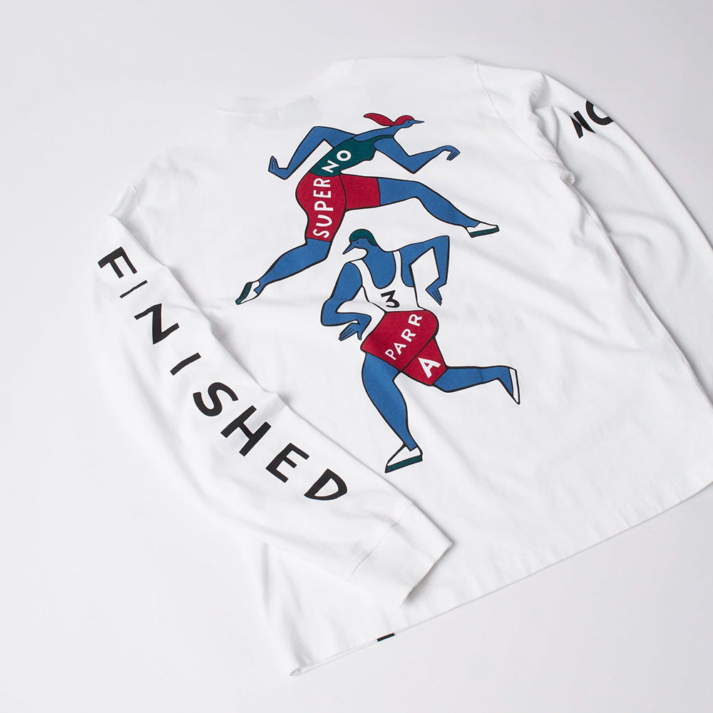 by parra 54315 not finished ls t shirt white