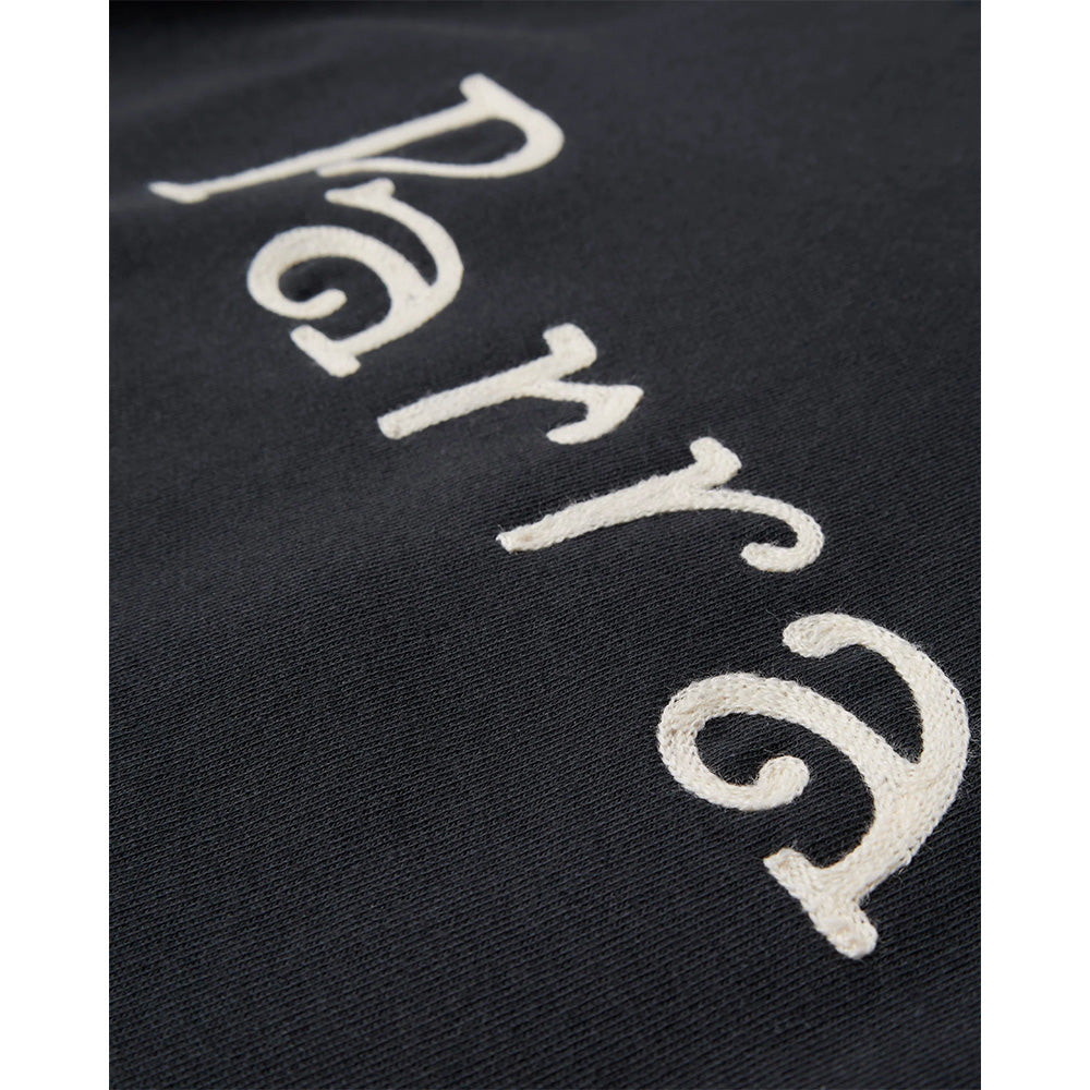 by parra 54320 weird trad logo crewneck sweatshirt dark navy