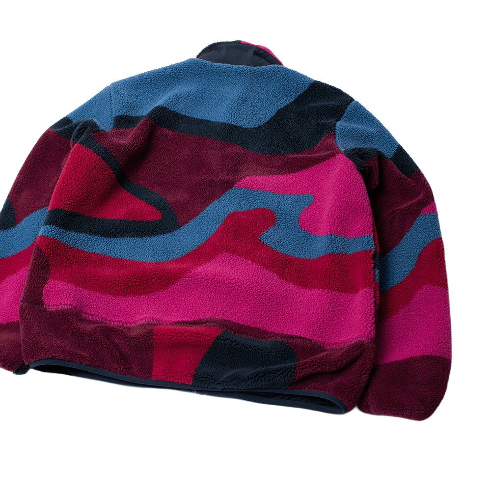 by parra 54345 full ftp booster polar fleece pullover jacket red