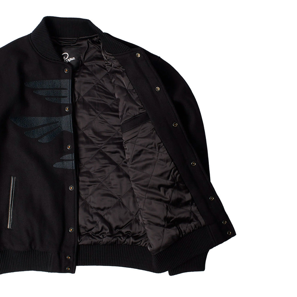 by parra 54365 not movie quality varsity jacket black
