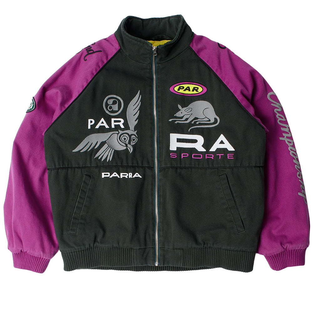 by parra 55100 owl meets rat racing jacket purple pink