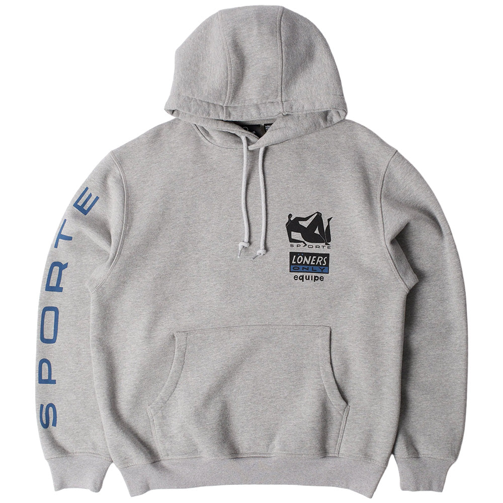by parra 55120 sporte hooded sweatshirt heather grey