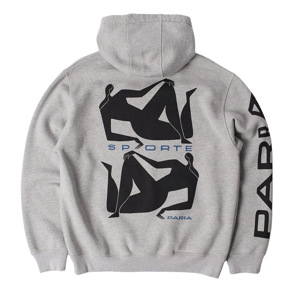 by parra 55120 sporte hooded sweatshirt heather grey