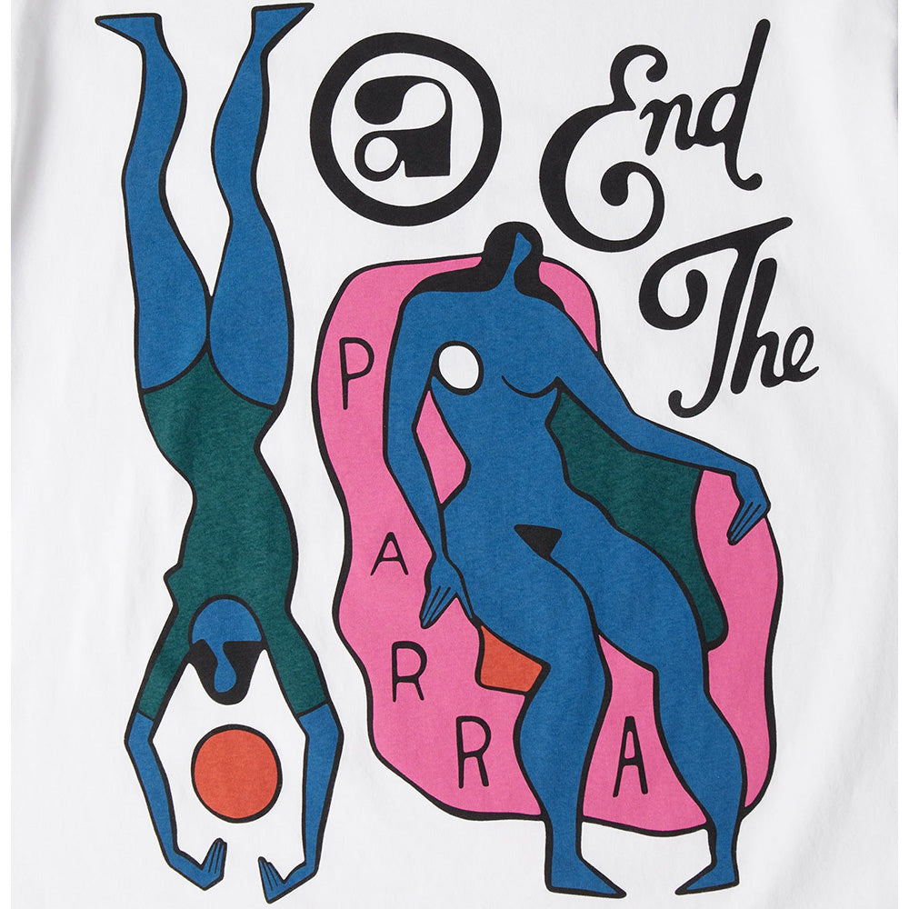 by parra 55160 end the loungechair t shirt white