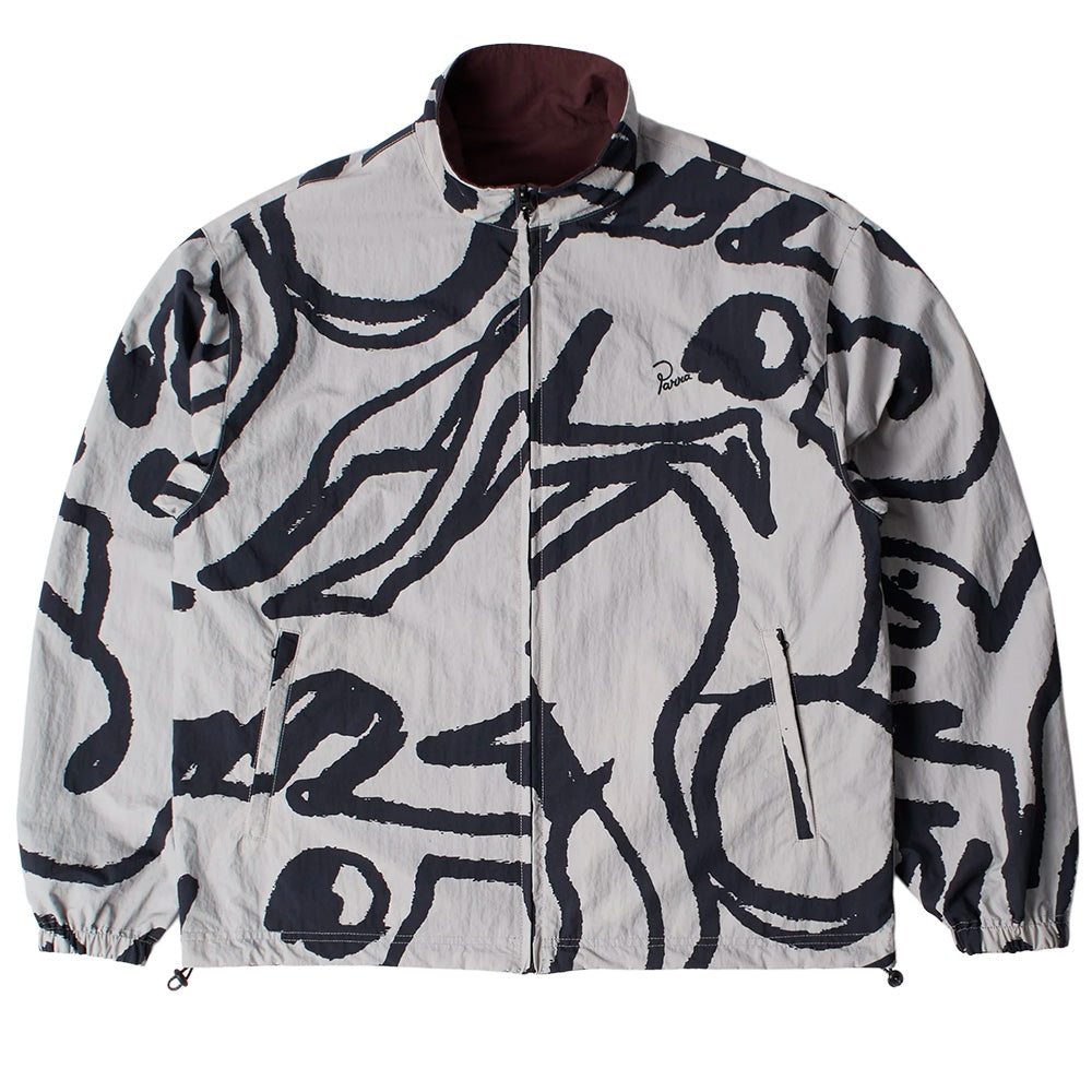 by parra 55215 freak scene reversible track top grey