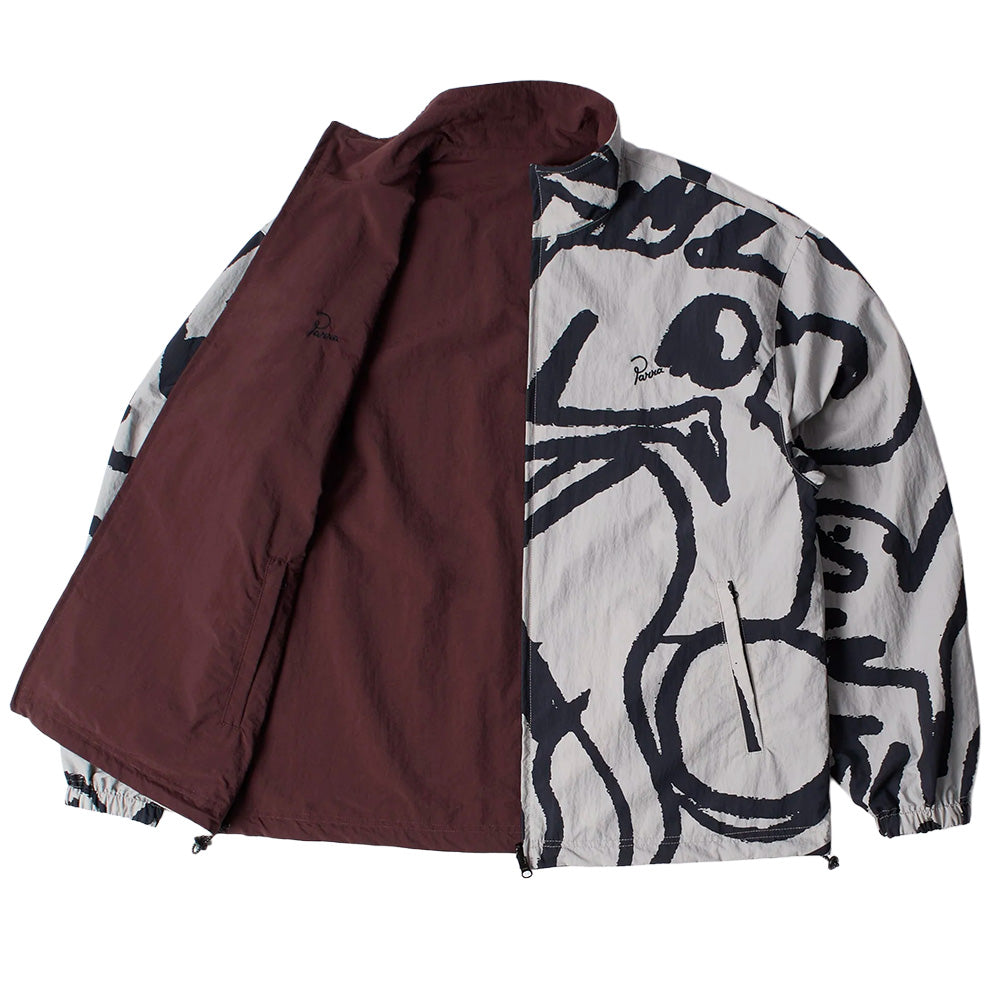 by parra 55215 freak scene reversible track top grey