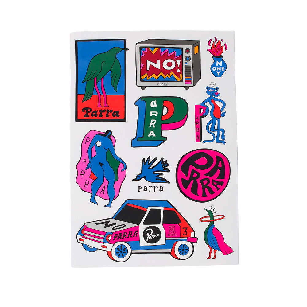 BY PARRA ANOTHER VARIOUS VINYL STICKER SHEET // MULTI