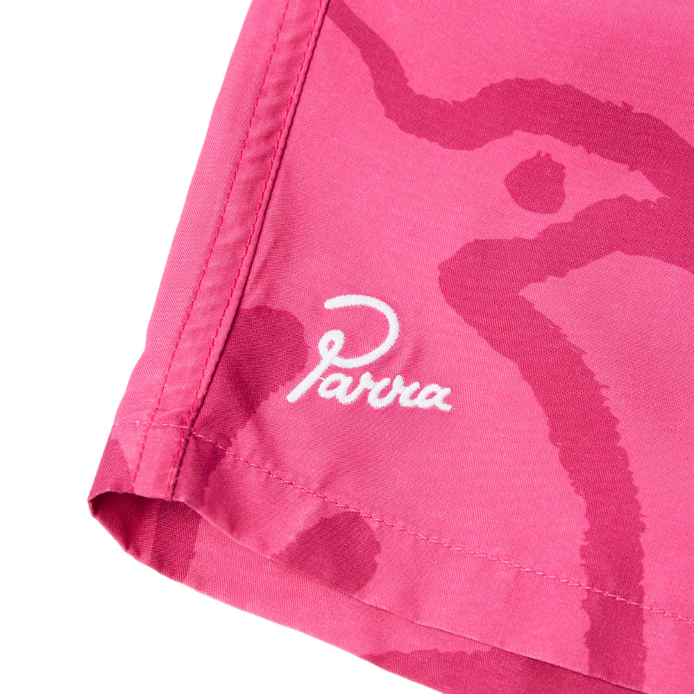 BY PARRA BY PARRA BIRDS FLY FREE SWIM SHORTS // PURPLE PINK