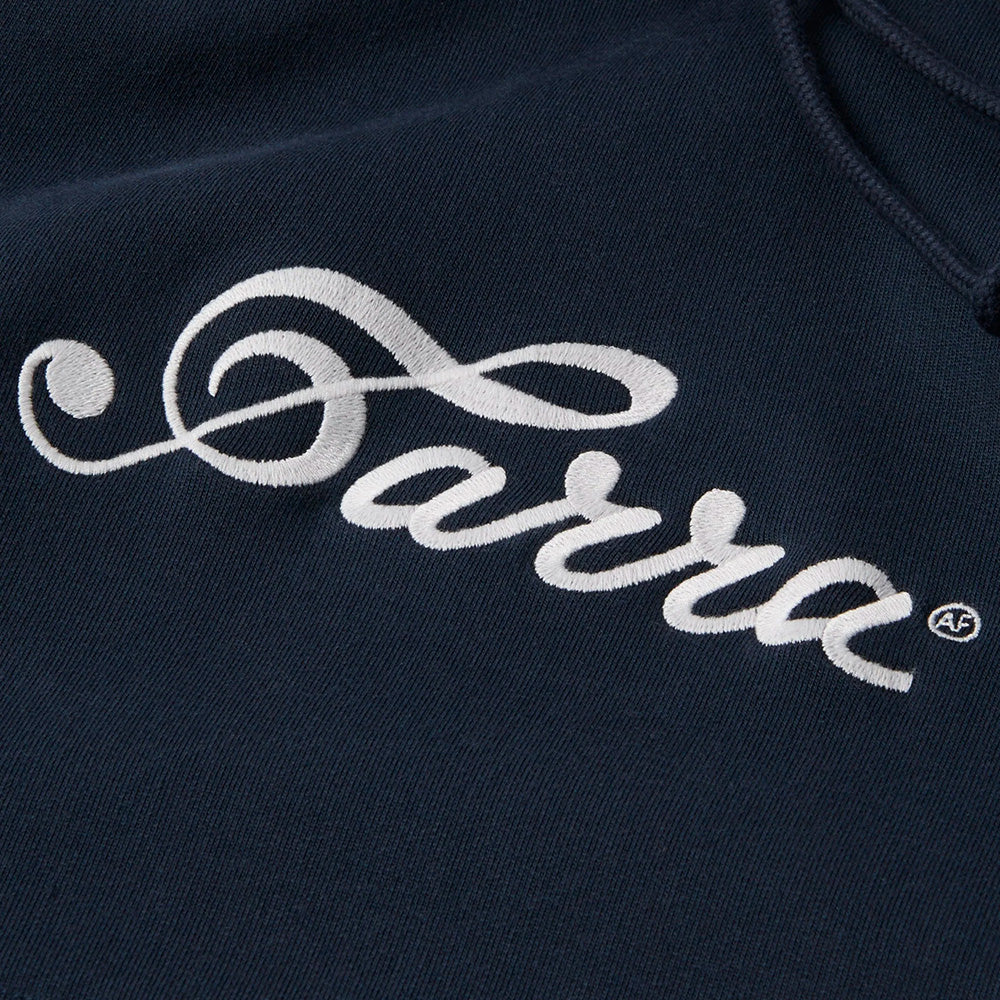 BY PARRA BY PARRA MUSICAL CHAIRS HOODED SWEATSHIRT // NAVY BLUE