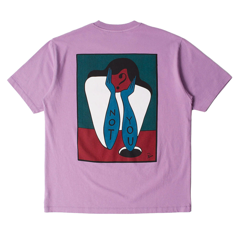 BY PARRA BY PARRA NOT YOU T-SHIRT // PURPLE