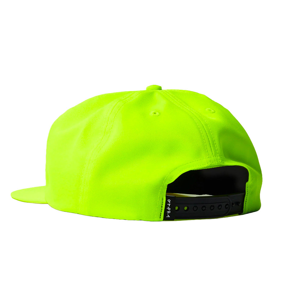 by parra racing 6 panel hat neon yellow