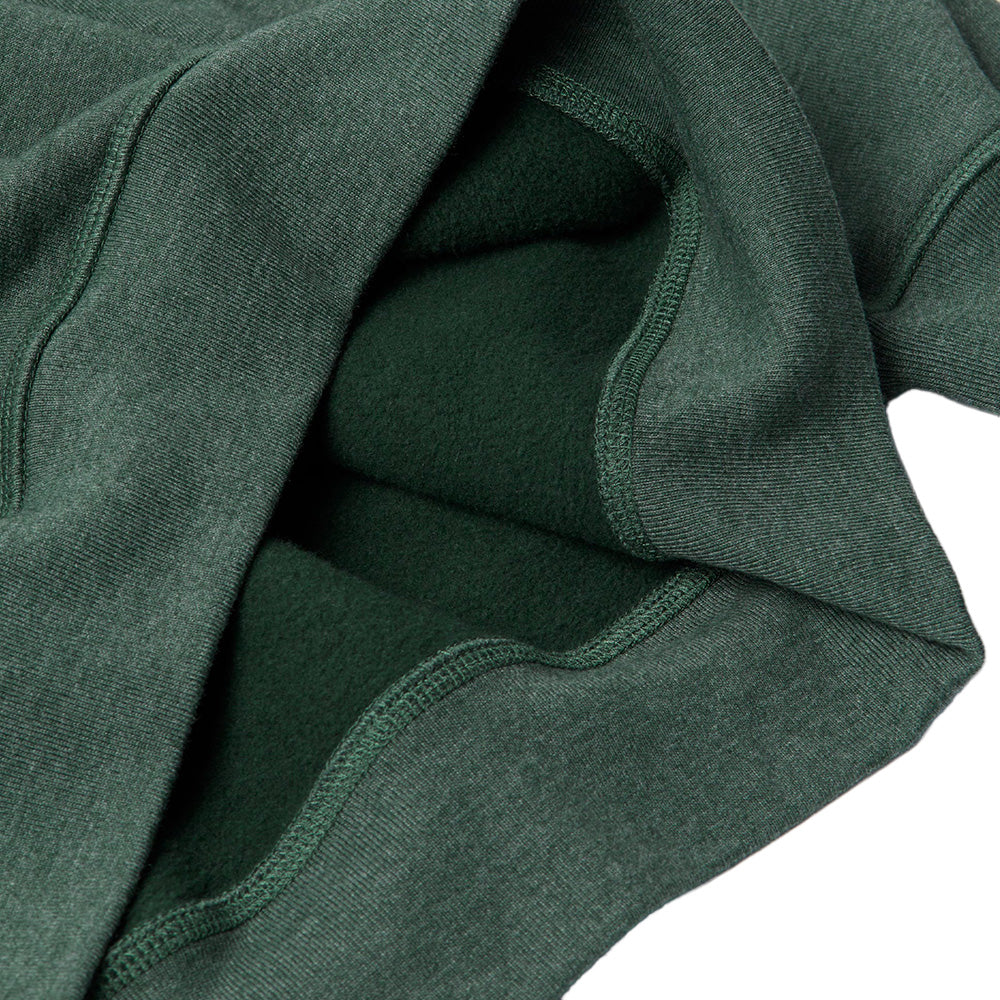 BY PARRA BY PARRA TIRED CHAMPIONE CREWNECK SWEATSHIRT // PINE GREEN