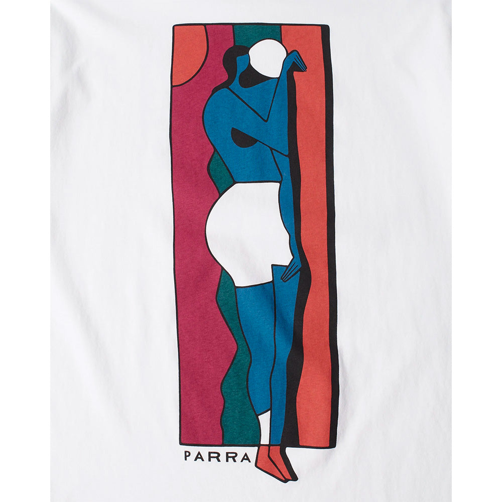 BY PARRA VERTICAL THOUGHTS T-SHIRT // WHITE