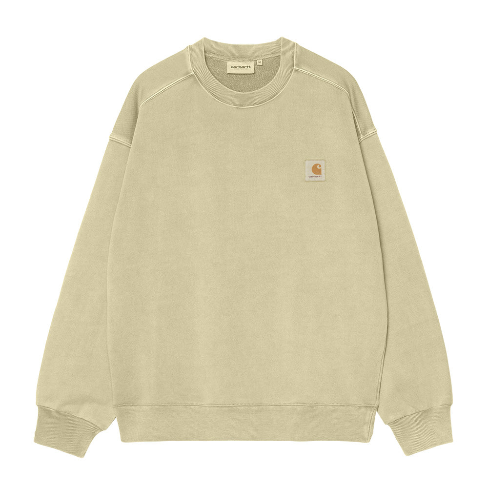 CARHARTT WIP CARHARTT WIP NELSON SWEAT // GENTLE GREEN (GARMENT DYED)
