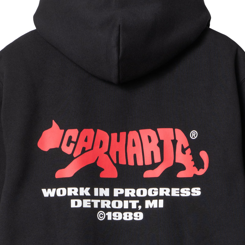 carhartt wip I033241 89 XX hooded rocky script sweat black