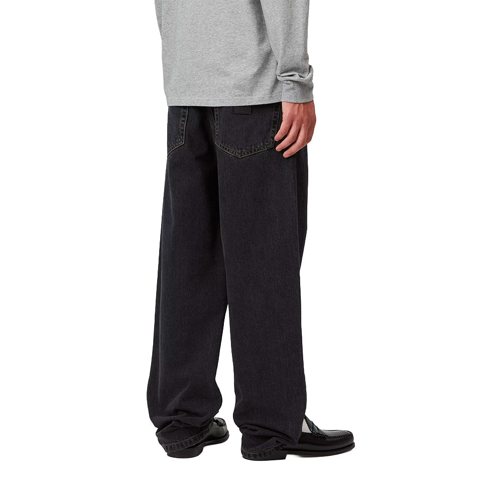 carhartt wip aaron pant black stone washed no length